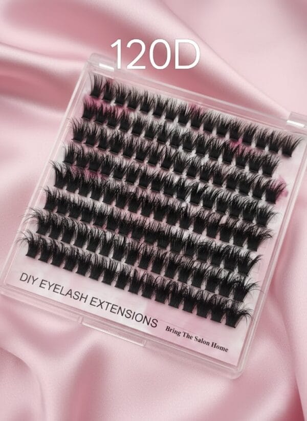 DIY Eyelash Extension Kit - Fairy & Fish Tail Mixed Cluster Lashes(80D Volume)