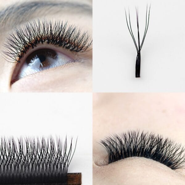 Wholesale Premade Volume Fans 3D 4D 5D 6D W Shape YY Eyelash Extensions Professional Lash Supplies