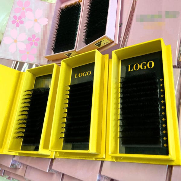 Wholesale Korean Pbt Deep Matte Silk Volumizing Classic Eyelash Extension Tray Cashmere Matte Eyelash Extension