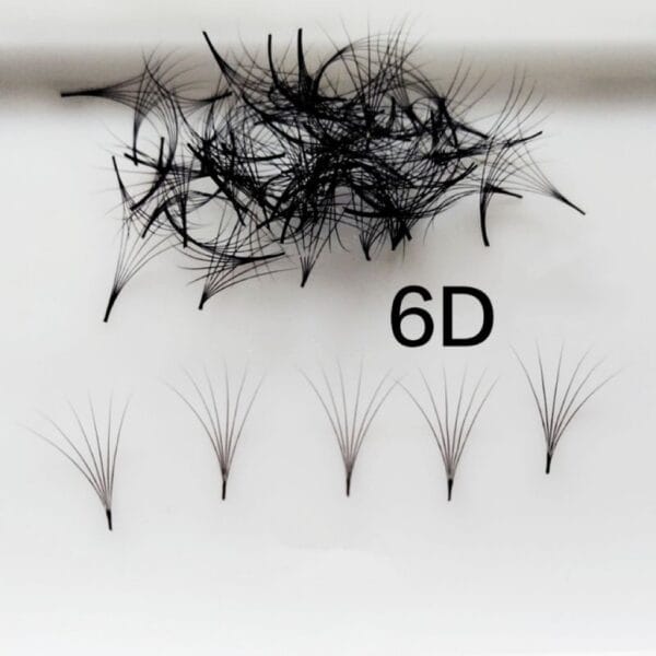 For Yize Wispy Pro Premade Eyelash Extensions Pointy Base Volume Fans with CC Curl Cashmere 300 500 1000 Loose Fans Packaged in Box