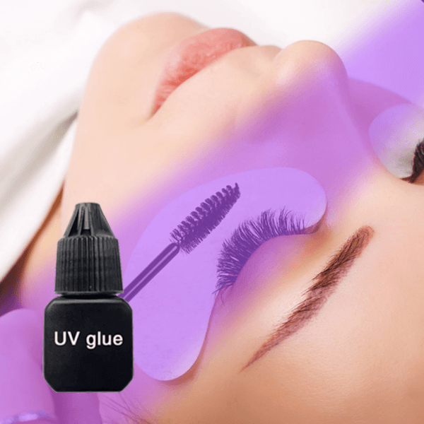 Wholesale OEM ODM UV Eyelash Extension glue 1s Instant Cure Light- Fume-Free & Long Retention