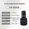 Wholesale OEM ODM UV Eyelash Extension glue 1s Instant Cure Light- Fume-Free & Long Retention