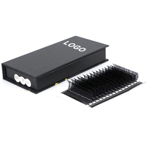 主图2 Premium Matte Black Easy Fanning Handmade China Volume Natural Long Professional Eyelashes Extensions YiZe