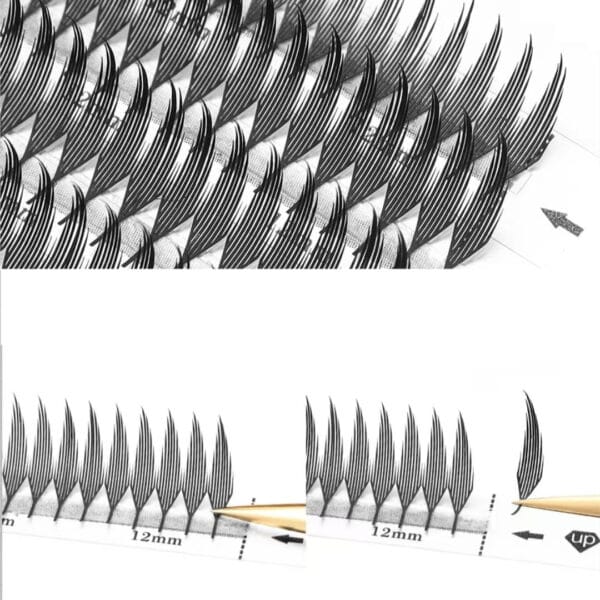 Wholesale Premium Pre-made Anime Spiky Matte Soft and Fluffy Lash Extensions For Professional Salon Use