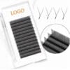 YY Lash Extensions Bulk Wholesale - Double Tip Air Volume Lashes for Fast Application - Premium Synthetic Fiber Eyelash Supplies