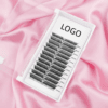 Customized personal label spiky eyelashes salon pre-made grafting luxurious fox comic pre-made fan eyelash extensions
