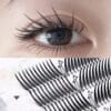 Customized personal label spiky eyelashes salon pre-made grafting luxurious fox comic pre-made fan eyelash extensions