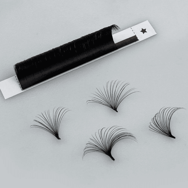 Matte black cashmere volumizing curling silk velvet eyelash tray, faux mink cashmere eyelash extension tray