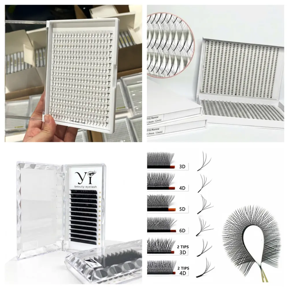 Wholesale eyelash extension factory production and professional lash collection