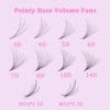 Luxury 3D 4D 5D 6D Premade Fans Lash Book Box for Private Label Lash Brands
