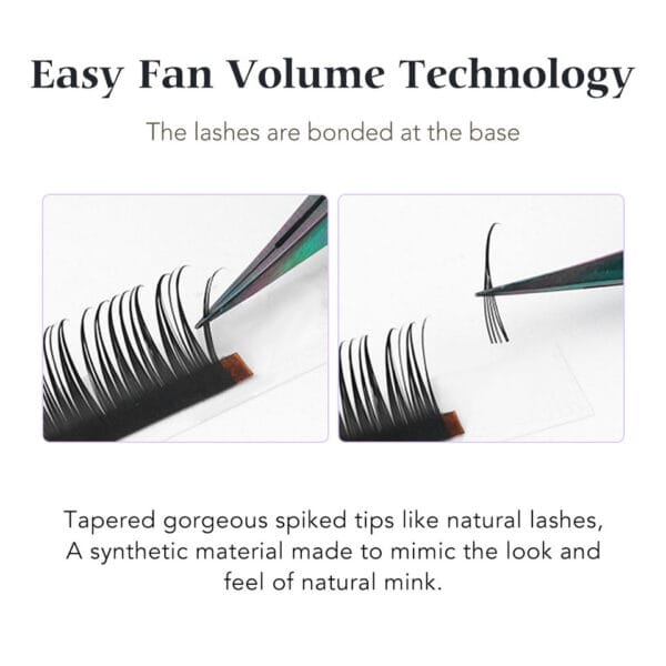 Wholesale 0.05 0.07mm Manga Wispy Cosplay Type Spiked Premium Wet Look Eyelash Extension for Professional Salons