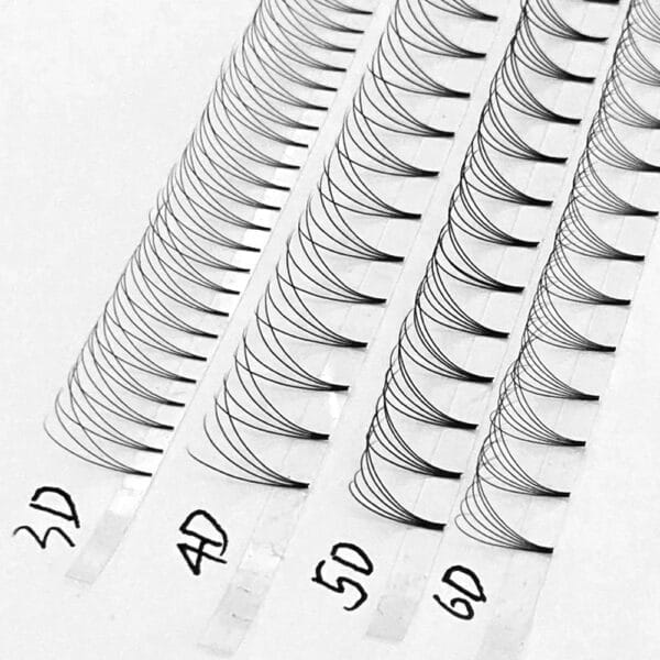 Wholesale 3D 4D 5D 6D 7D 8D 10D Short Stem Premade Fan Eyelash Extensions Soft Matte Black Faux Mink Lashes for Lash Artists