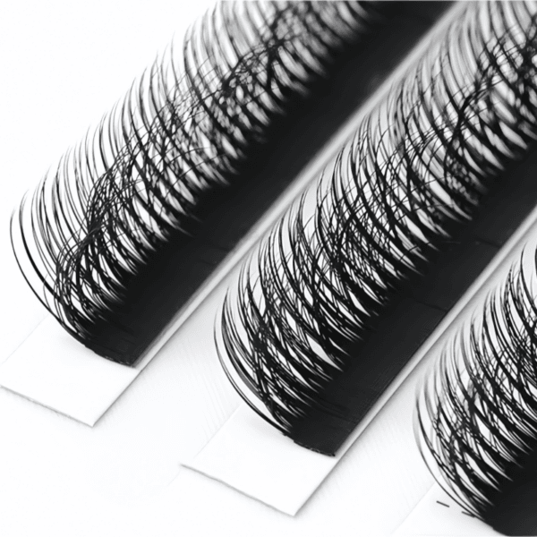 Wholesale Camellia Multi-Curl Self-Layering 5D Messy 3D Natural New Grafting Easy Fan Lashes Extensions For Professional Salon