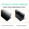 Wholesale Camellia Multi-Curl Self-Layering 5D Messy 3D Natural New Grafting Easy Fan Lashes Extensions For Professional Salon