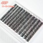 40p Professional DIY Segmented Cluster Lashes - Individual Wispy Eyelash Extensions for Salon & Home DIY - Bulk Wholesale Available