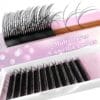 Wholesale Camellia Multi-Curl Self-Layering 5D Messy 3D Natural New Grafting Easy Fan Lashes Extensions For Professional Salon
