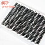 60p Professional DIY Segmented Cluster Lashes - Individual Wispy Eyelash Extensions for Salon & Home DIY - Bulk Wholesale Available