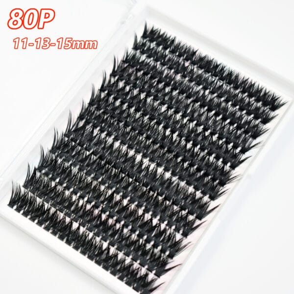 Professional DIY Segmented Cluster Lashes - Individual Wispy Eyelash Extensions for Salon & Home DIY - Bulk Wholesale Available