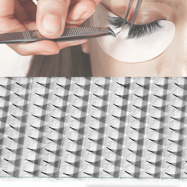 Wholesale Premium 3D 6D 10D 16 Rows Pointy Base Pre-made Volume Fans Eyelash Extensions Custom Logo