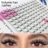 Wholesale 3D 4D 5D 6D 7D 8D 10D Short Stem Premade Fan Eyelash Extensions Soft Matte Black Faux Mink Lashes for Lash Artists