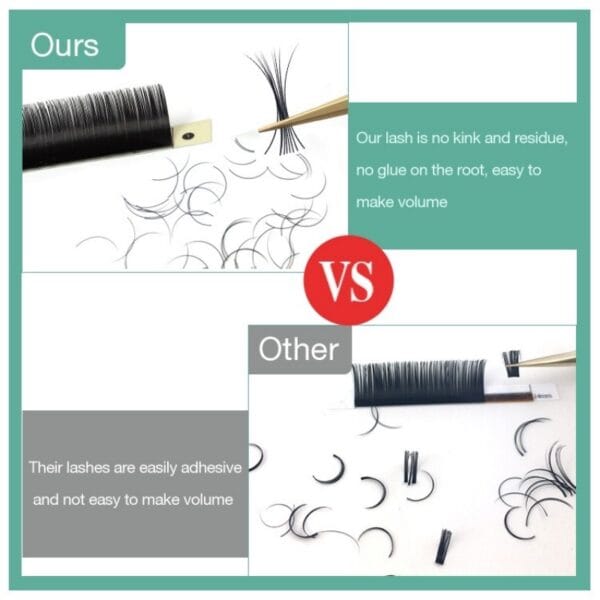 Private Label Classic Lash Extensions Tray – Wholesale Individual Eyelash Extensions for Salon & Lash Brand