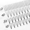 Luxury 3D 4D 5D 6D Premade Fans Lash Book Box for Private Label Lash Brands