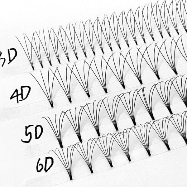 Luxury 3D 4D 5D 6D Premade Fans Lash Book Box for Private Label Lash Brands