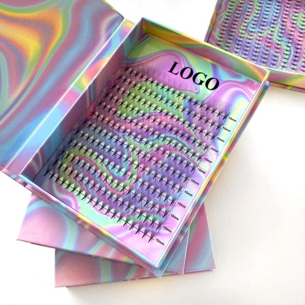 Wholesale Premium 3D 6D 10D 16 Rows Pointy Base Pre-made Volume Fans Eyelash Extensions Custom Logo