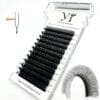 U形8 OEM/Private Label U-Shape Clover Lashes Matte Black Soft Synthetic Fiber High Efficiency YY 3D 4D 5D Eyelash Extensions Factory Supplier