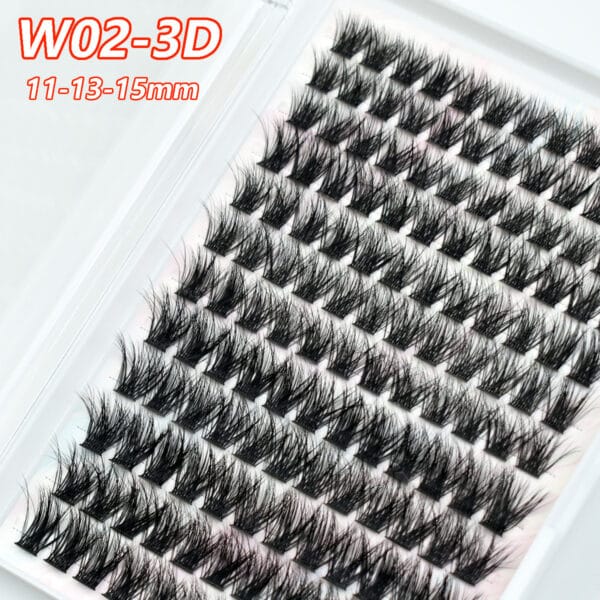 Professional DIY Segmented Cluster Lashes - Individual Wispy Eyelash Extensions for Salon & Home DIY - Bulk Wholesale Available