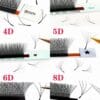 yy及dw汇总 YY eyelashes 3D 4D 5D W Shaped Eyelash Extensions Volume Clover Lashes Matte Black Soft PBT Fiber for Professional Lash Technicians