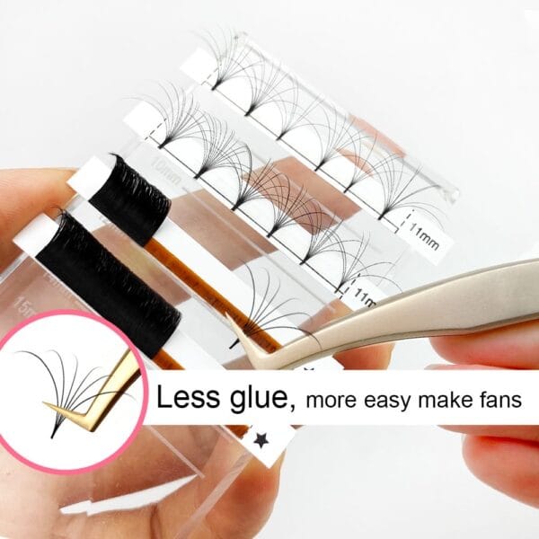 Easy Fan Eyelash Extensions Tray – Private Label Wholesale Easy Fan Lashes for Lash Artists & Salons