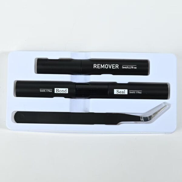 Custom Logo DIY Lash Extension Glue Kit - 3-in-1 Waterproof Bond and Seal with Remover