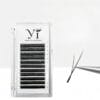 品牌 Wholesale Fox YY eyelashes trays with unique cross-shaped pre-made fans for trendy eyeliner effect
