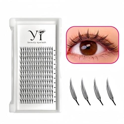 品牌 Wholesale Premium Pre-made Anime Spiky Lash Extensions Matte Soft and Fluffy For Professional Salon Use