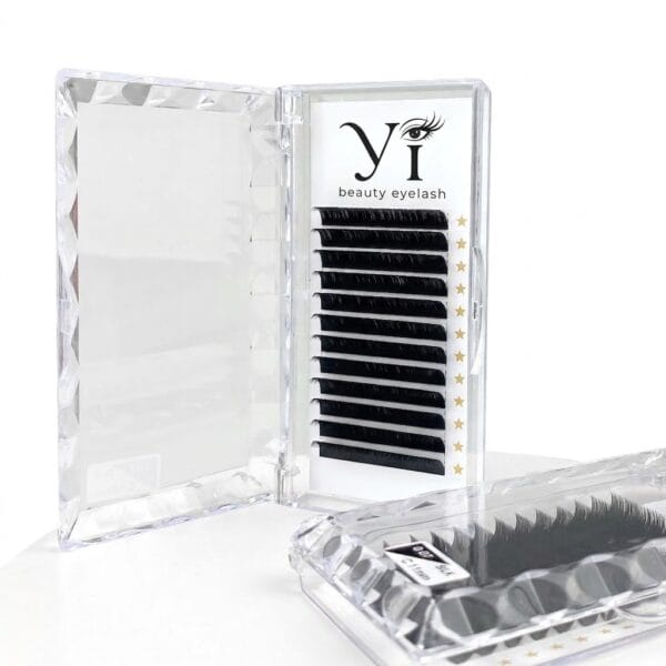 品牌1 Wholesale Matte Black Classic Eyelash Extension Custom Logo Professional Salon Supplies