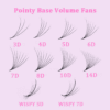 Wholesale Premade Volume Fans Eyelash Extensions Pointy Base 0.05mmThickness Handmade Korean PBT