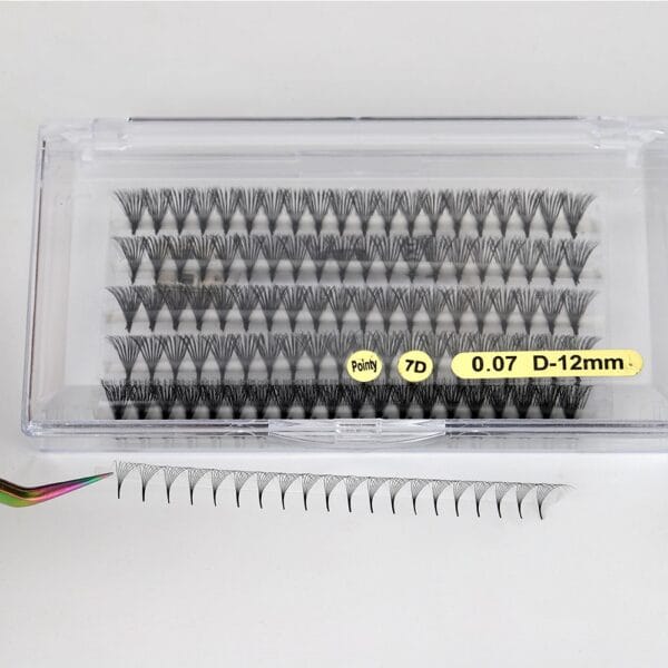 Wholesale Premade Volume Fans Eyelash Extensions Pointy Base 0.05mmThickness Handmade Korean PBT