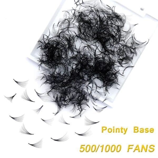散朵毛18 Sharp Pointy Base Loose Lashes | Premium Loose Premade Fans 0.05/0.07mm | Private Label Eyelash Supplies