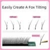 Wholesale Hand-Woven Fox YY Flying 3D 4D W Matte Black Soft Synthetic Lash Extensions Bulk Supplier