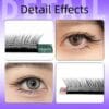 Wholesale Hand-Woven Fox YY Flying 3D 4D W Matte Black Soft Synthetic Lash Extensions Bulk Supplier