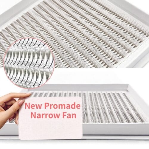白色盒子窄风扇 Bulk Wholesale 3D-14D Promade Narrow Fans Pointy Base Volume Lash Extensions OEM/ODM