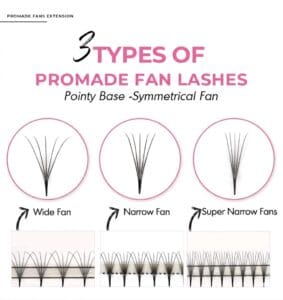 Promade Narrow Fans Pointy Base Volume Lash Extensions