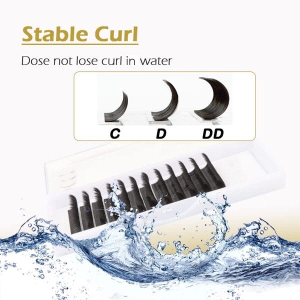 详情图23 YY eyelashes 3D 4D 5D W Shaped Eyelash Extensions Volume Clover Lashes Matte Black Soft PBT Fiber for Professional Lash Technicians