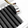 铝箔胶 YY eyelashes 3D 4D 5D W Shaped Eyelash Extensions Volume Clover Lashes Matte Black Soft PBT Fiber for Professional Lash Technicians