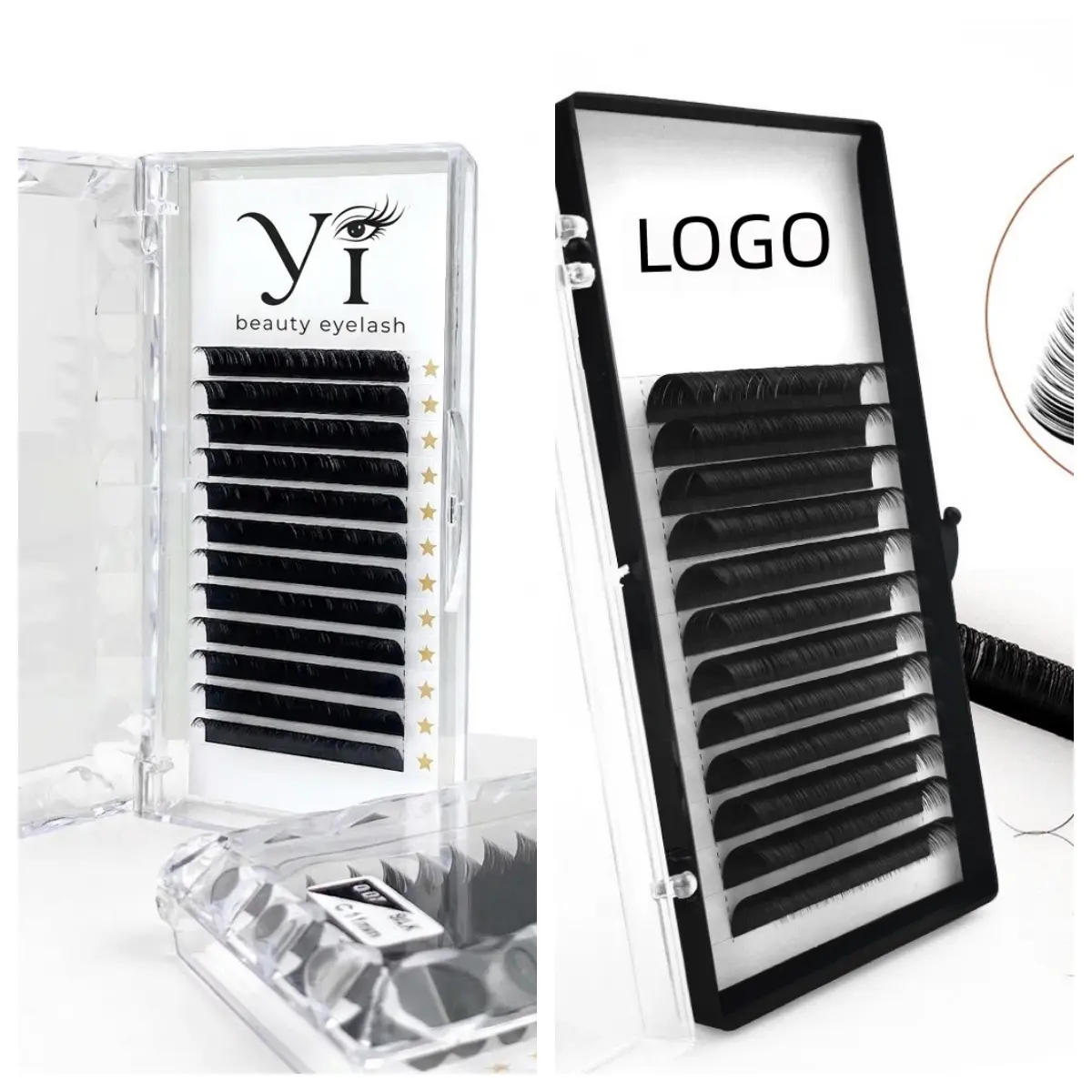 private label lashes before and after custom logo packaging