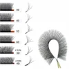 Custom Logo YY 3D 4D 5D W Shape Lash Extensions with Luxury Magnetic Box