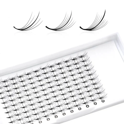 WISP5 7D Wispy Premade Lash Fans Customized Labels