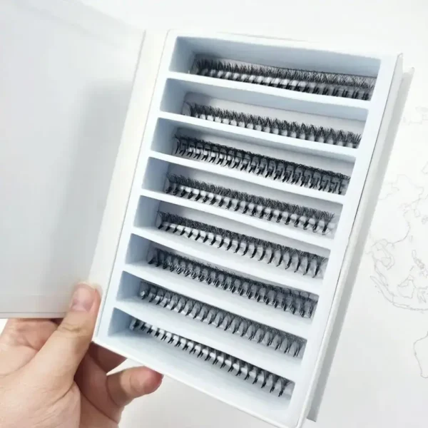 loose premade fan Wholesale Loose Premade Fans in Grid Tray eyelash extensions by Yi Beauty