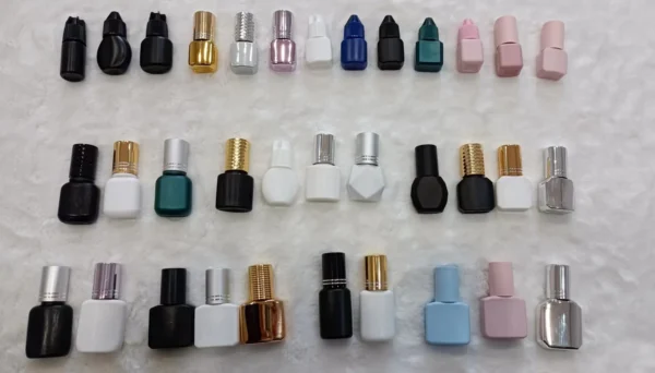 UV LED lash glue bottle for eyelash extension applications